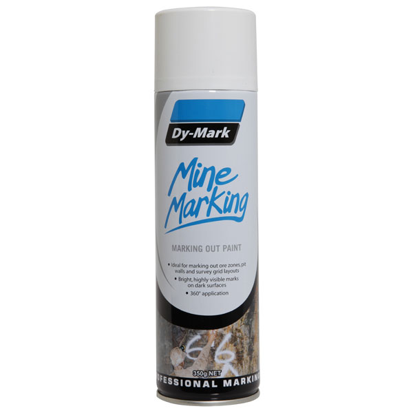 DY-MARK MINE MARKING HORIZONTAL WHITE 350G AEROSOL 